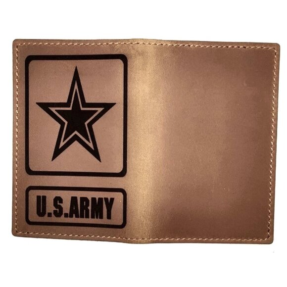 Vintage Old Style Card Holder Cash Wallet Crazy Horse Genuine Leather - Picture 4 of 4